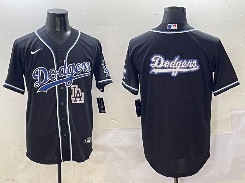 Men 2025 Los Angeles Dodgers Blank Black Three generations Fashion Nike MLB Jersey style 11